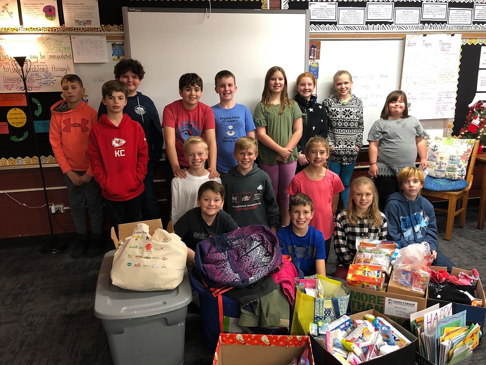 Field fifthgraders lead resource drive for Springfield’s homeless